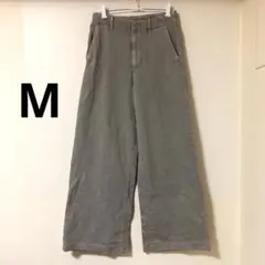UNIQLO ワイドトラウザージーンズ GRAY Mサイズ グレー ユニクロ