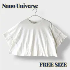＊Nano Universe＊Fサイズ カットソー Tシャツ トップス レース