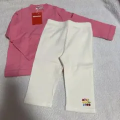新品MIKIHOUSE 子供服 セットアップトップス ズボン90cm 100cm