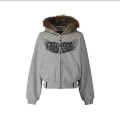 SEVNS fur zip up hoodie GRAY最終値下げのサムネイル