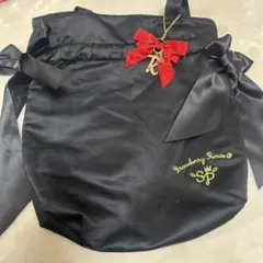 Strawberry Prince 黒リボンバッグ&チャーム