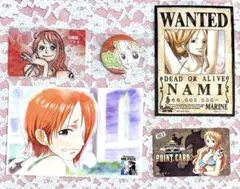 ONE PIECE ナミ　カード　缶バッジ　子供時代　手配書　麦わらストア