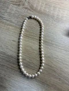 ホワイトパール 一連ネックレス　冠婚葬祭　7-8mm 42cm