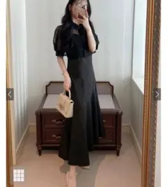 GRL マーメイドキャミワンピース　k9132c