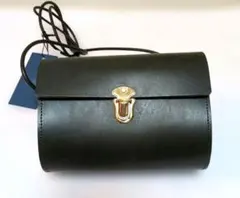 PAGOT Karan レザーポシェット イタリアンレザー グリーン　タグ付