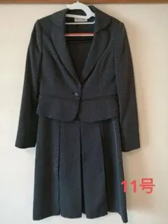 黒ドット　フォーマルワンピース　11号