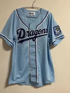 中日ドラゴンズ　応援ユニフォーム Mizuno Dragons 水色　M-L