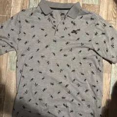 Nike DRI-FIT グレー ポロシャツ L