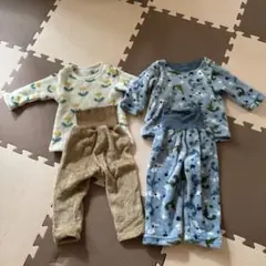 80サイズ　もふもふパジャマ　2点セット　おまとめ　キッズ　子供　幼児　乳児