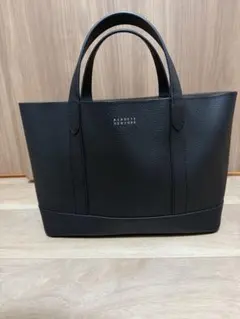 【美品】　バーニーズニューヨーク　オールレザー　トートバッグ　ネイビー　A4 美品✨バーニーズニューヨーク トートバッグ レザー ネイビー A4収納
