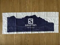新品未開封　salomon ドット柄 ネイビー 　手拭い　非売品