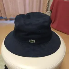ラコステ リバーシブルハット超美品 ユニセックス56~58 ネイビー/ベージュ
