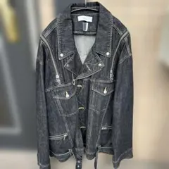 Facetasm デニムライダースジャケット　名作のサムネイル