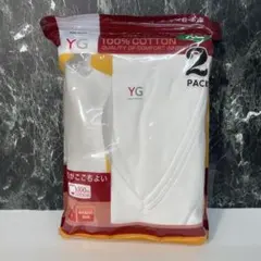 GUNZE グンゼ YG Vネック 長袖 肌着 2枚 XL ホワイト