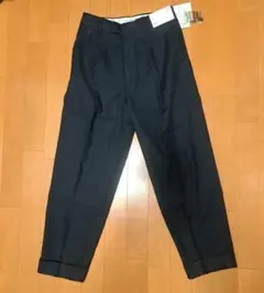 【新品】UNIQLO イネス コットンリネン テーパードパンツ ネイビー 64
