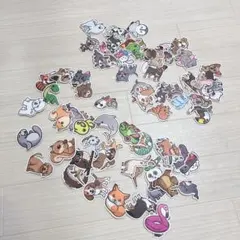 動物 ステッカー セット フレークシール 100枚くらい アニマル