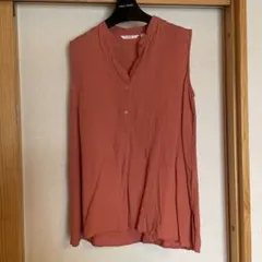 UNIQLO リネンブレンドスキッパーシャツ ノースリーブ　M