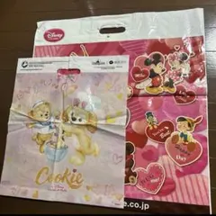 ディズニー Cookie ショップ袋　香港ディズニー　ハート　ダッフィー　お土産