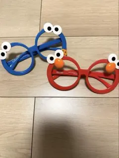エルモ メガネセット 赤 青
