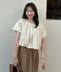 OLUN balloon tuck blouse/バルーンタックブラウス - メルカリ