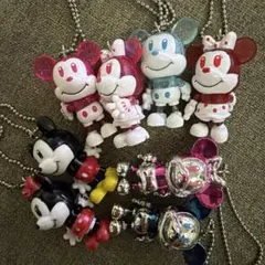 ミッキーマウス ミニーマウス ゆらゆら キーホルダー 8点セット ディズニー