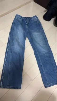 ストレートデニム M ブルー