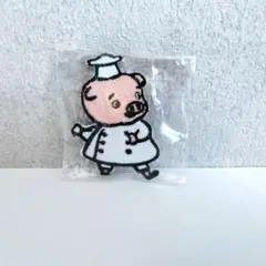 エースコック　ブタ　ぶたさん　こぶた　刺繍　ワッペン