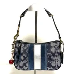 Coach Denim Blue Tie Dye Accessory Pouch