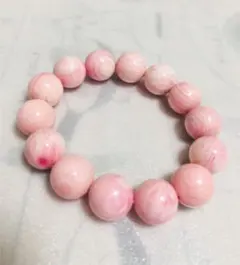 天然石 ピンク珊瑚ブレスレット 大玉 ✨一点限り✨