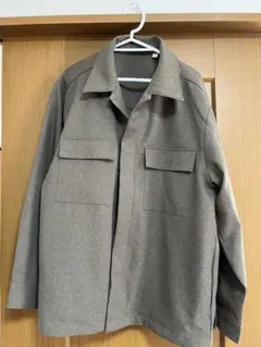 【本当に最後最終値下げ】GU　シャツジャケット　ダークブラウン オーバーサイズ