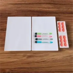 ホワイトボード A4サイズ マグネットシート 2枚 ペンセット