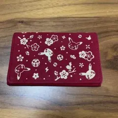 ポケットモンスター「ピカチュウ 甲州印伝カードケース 赤」ポケモンセンター限定 ポケットモンスター「ピカチュウ 甲州印伝カードケース 赤」ポケモン
