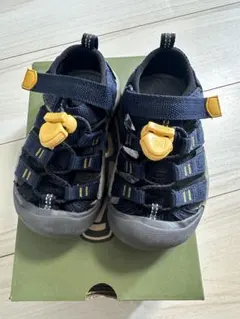 美品 KEEN ネイビー サンダル 15cm