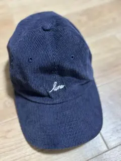 ネイビー コーデュロイキャップ