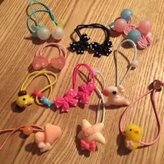 新品キッズヘアゴム おまかせ 4点送料込み まとめ買いで100円〜