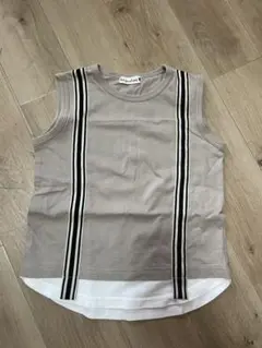 branshes ノースリーブタンクトップ 110cm ベージュ