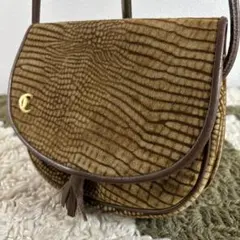 Castioni カスティオーニ ラムスエード 本革レザー ミニショルダーバッグ