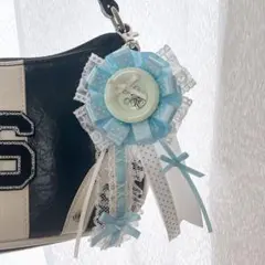 ロゼット 韓国 ウィッシュコア ハンドメイド キーホルダー