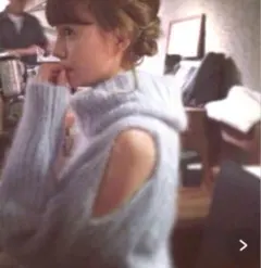 snidel グレー オフショルダー ニット