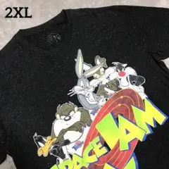 古着 スペースジャム ルーニーテューンズ プリント カラーネップ 半袖 Tシャツのサムネイル