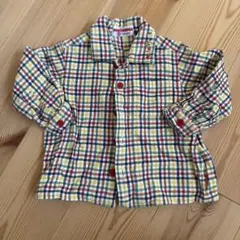 レトロミキハウス チェック柄シャツ 80