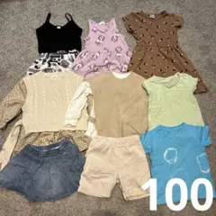女の子　100 まとめ売り　ワンピース　半袖　長袖