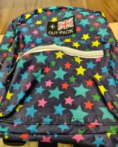 OUT PACK キッズ リュック 星柄 ネイビーのサムネイル