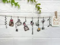 珈琲タイムガーランド　ワイヤークラフト　ワイヤーアート