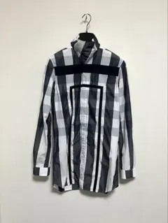 【新同品】 Rick Owens 48チェック ハイネック ロング シャツ 長袖のサムネイル