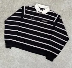BELVET Striped Rugby Shirt 即完品 - メルカリ