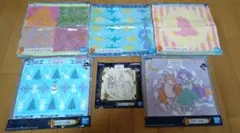 新品　未開封　ディズニー一番くじ　ハンドタオル５枚　巾着１つ