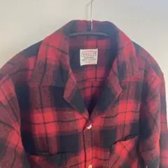 60s BRENT バッファローチェック ウールシャツ 珍品