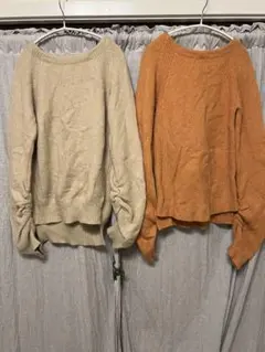 snidel バックリボン ニット 2枚セット