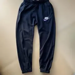 NIKE ロゴ刺繍ブラック スウェットパンツM